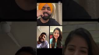 Ammy virk 🎶🎶Taniya 🖼and jagdeep sidhu 🎤is instagram live dil 😍😍diya gllan