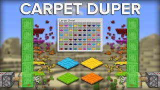 Minecraft Easiest Way to make an Carpet Duper - Infinite Fuel Source