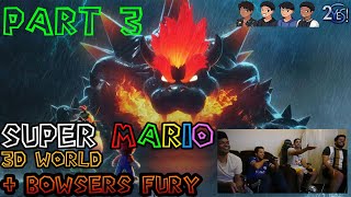 Super Mario 3D World - 4 Player MAYHEM (Part 3) Lets Play