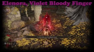 Elenora, Violet Bloody Finger, (Elenora's Poleblade & Purifying Crystal Tear) Location, Elden Ring