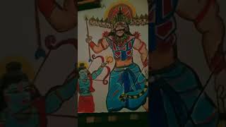 Drawing of Shri Ram bhagwan and Ravan #🌸🏵🌸🏵🌸🏵🌸🏵🌸🏵🌺🌼🌺🌼 Jai shri ram🙏🙏