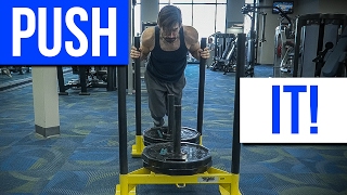 Sled Push Drills - Ultimate HIIT Training Cardio! - Great for Heart Health - VeganFit