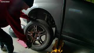 Winter Tire Install, How too and what to inspect with wheels off. Subaru Rims!