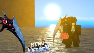 ACROSCYTHE + FLAME FRUIT VS SEA KING! SLICING & FLAMING DUO! ROBLOX [KING LEGACY]