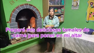 Así preparé mis deliciosos tamales Oaxaqueños para poner en mi altar