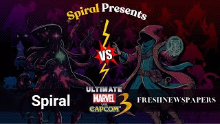 FreshNewsPapers vs FGC Spiral | First to 10 | Ultimate Marvel vs Capcom 3