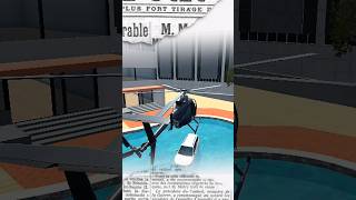 The helicopter landed over the swimming pool #shorts #wayback #trending