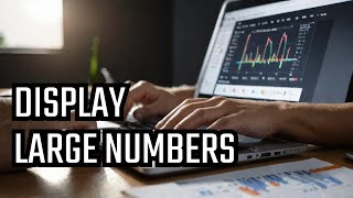 How to display large numbers in excel | How to write big Numbers in Excel