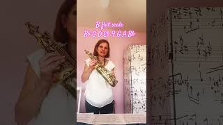 B-flat scale #saxophone #musiclessons #musicteacher #altosaxophone #scale