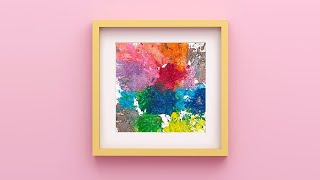 Make Melted Crayon Abstract Art