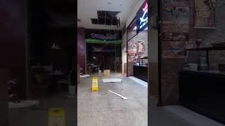 urgente teto de shopping em Fortaleza desaba após chuva 😱😱😱😱