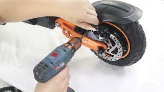 Kukirin G2 Max disc brake replacement tutorial for repairing #kukiring2max #electricscooter #kukirin