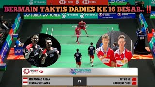 BERMAIN TAKTIS DADIES KE 16 BESAR..‼️🇲🇨 Hendra/Ahsan 🆚 🇨🇳 He/Zhou || ROUND 32 MALAYSIA OPEN 2023