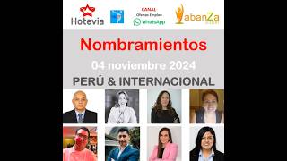 #NombramientosHoteleros 04 moviembre 2024  #hotelería  #nombramiento2024   #empleabilidad