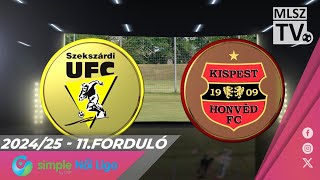 Szekszárdi WFC - Budapest Honvéd FC | 2-3 | Simple Női Liga | 11. forduló | MLSZTV