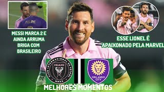 MESSI MARCA 2 E IMITA THOR E PANTERA NEGRA | Inter Miami X Orlando City | Melhores Momentos