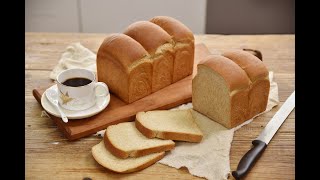 Home baking whole wheat toast, healthy and tasty!