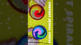 How to crochet seamless Spiral Circle - 1 #shorts #crochetmotiftutorial #crochetcircle