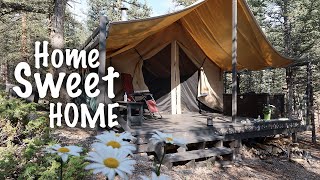 Living in a Tent - Canvas Wall Tent - Spirit Forest - S5 -Ep#49