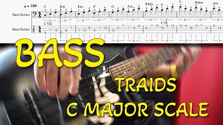 Bass Triads - C Major Scale