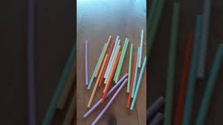 Colorful stick throwing #short