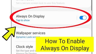 How To Enable Always On Display In Samsung Galaxy S20 Ultra