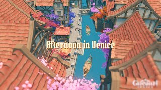 Afternoon in Venice 🛶 (with replica code) || Genshin Serenitea Pot Design