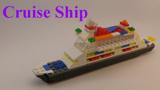 Lego Cruise Ship - How to build with lego blocks (DIY and TUTORIAL)