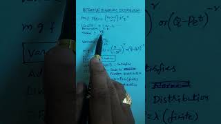 Negative Binomial Distribution at a glance for Statistics Students #jogiraju