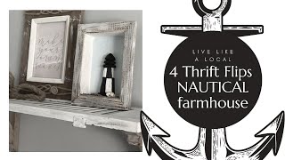 4 New Thrift Flips under $10 nautical Farmhouse