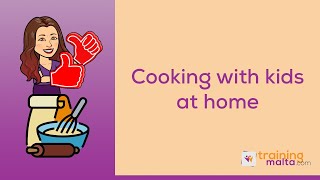 Cooking with kids at home