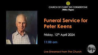 2024-04-12 Funeral Service for Peter Keens