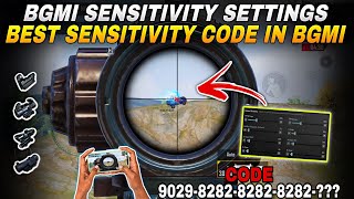 BGMI 🔥 BEST SENSITIVITY SETTINGS | BEST ZERO RECOIL SENSITIVITY FOR BGMI | SENSITIVITY SETTINGS CODE