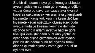 cübbeLi ahmet hocamızdan caner tasLamana kapak gibi reddiye