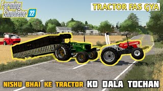 Farming simulator 22 Indian mod challenge Hindi Nishu Bhai ke tractor ko dalna pda tochan