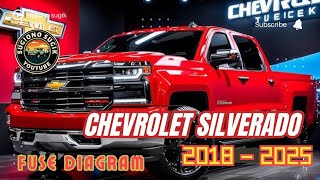 CHEVROLET SILVERADO FUSE DIAGRAM || 2018 - 2025