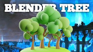 How to Create a Low Poly Tree | blender 3d