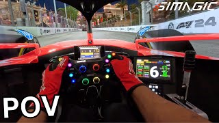 F1 24 REALISM MODE | 25% Las Vegas GP | Triple 4K 48" | Simagic Alpha