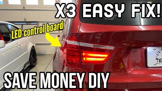 BMW F25 X3 Led control board replacement - both tail light guide - Don't take your car to dealership