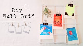 🌸Aesthetic DIY Wall Grid | making wall grid for my desk with paper📃