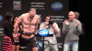 Ryan Bader vs. Vladimir Matyushenko - Weigh-Ins - UFC on FOX 6 - Chicago, Illinois,