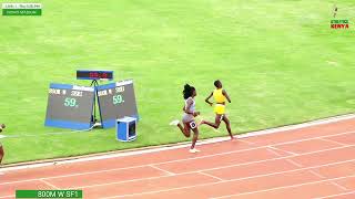 Mary Moraa sister wins 800M Women S Final 1 World U20 Trials at Nyayo Stadium