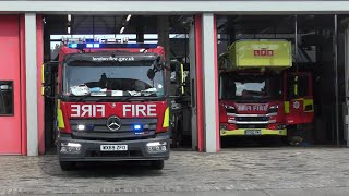 London Fire Brigade - Clapham Pump Ladder Turnout