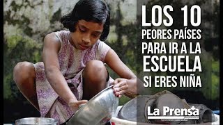 Los 10 peores países para ir a la escuela si eres niña