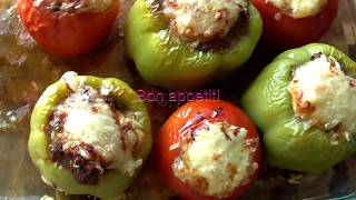 БОЛГАРСКИЙ ПЕРЕЦ И ТОМАТЫ С МЯСОМ // PEPPERS and TOMATOES WITH MEAT