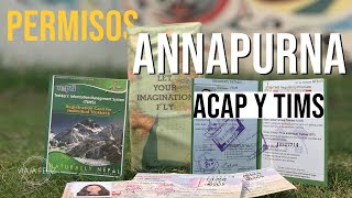 ▷ Permiso ACAP y TIMS 🔖 - RUTA por los ⛰ANNAPURNA  🏔