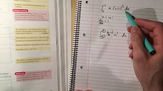 62  Definite Integration by Substitution Chapter 11 section 5 Edexcel Pure A Level