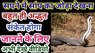 Sapne Mein Saap Ka Joda Dekhna, सपने में सांप का जोड़ा देखना,seeing a pair of snakes in the dream