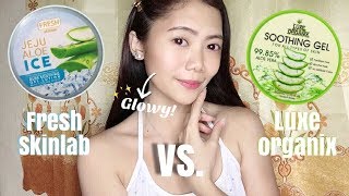 LUXE ORGANIX ALOE VERA VS. FRESH SKINLAB JEJU ALOE ICE IMPRESSION | Lizzy Abujan