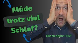 Müdigkeit trotz genügend Schlaf? 48h HRV-Messung enthüllt verborgenen Stress 💡 #stressfrei